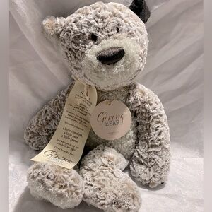 Demdaco giving bear, lift the spirits, gift, soft teddy bear